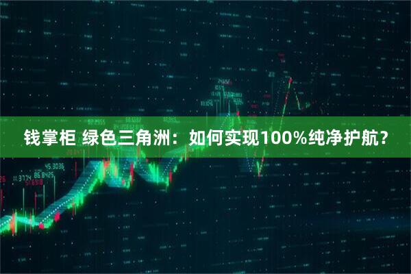 钱掌柜 绿色三角洲：如何实现100%纯净护航？