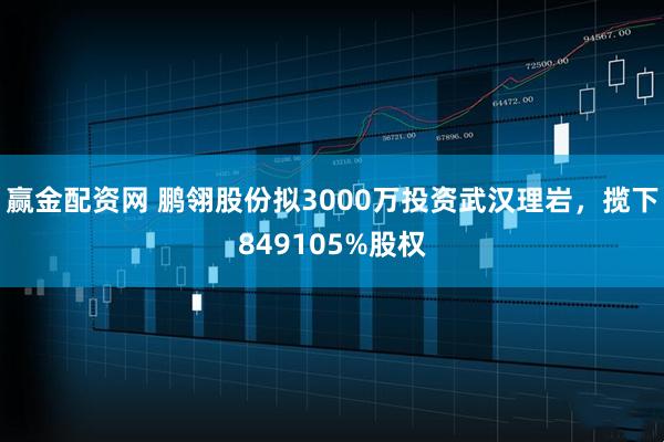 赢金配资网 鹏翎股份拟3000万投资武汉理岩，揽下849105%股权